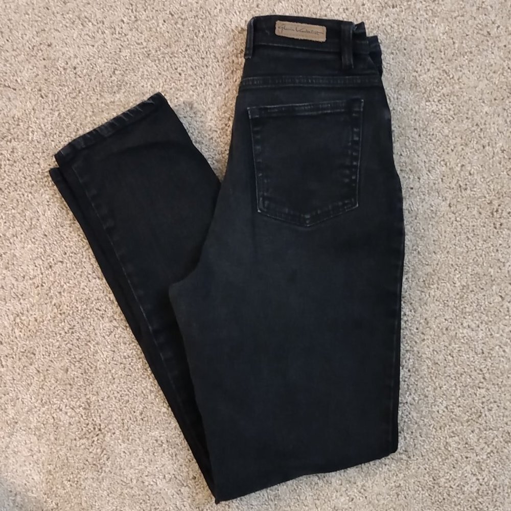 Vintage Gloria Vanderbilt Jeans Womens 8 Black Cotton Stretch High Waist Mom 90s